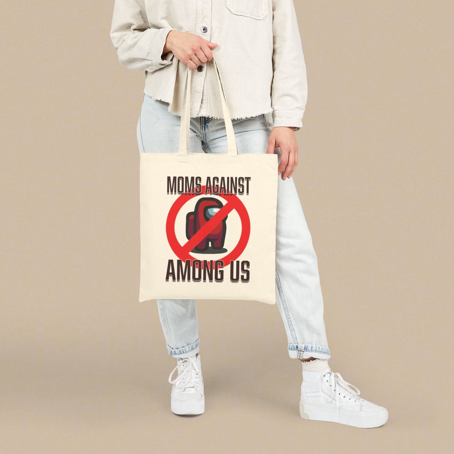 Moms Against Among Us - Cotton Canvas Tote Bag